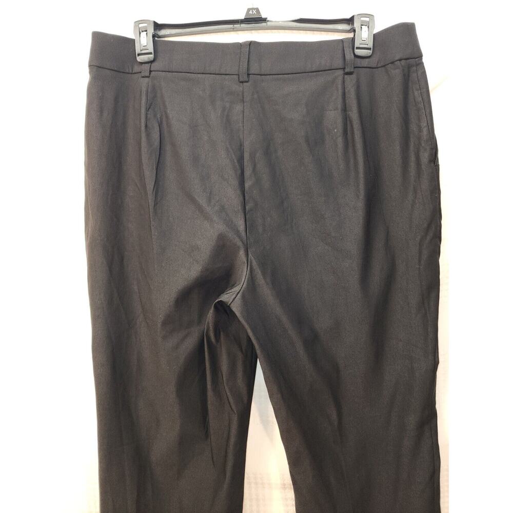 Rafaella Stretch Slim Pull-On Pants Women's Sz 18 Black Solid Chino Stretch - Picture 8 of 11